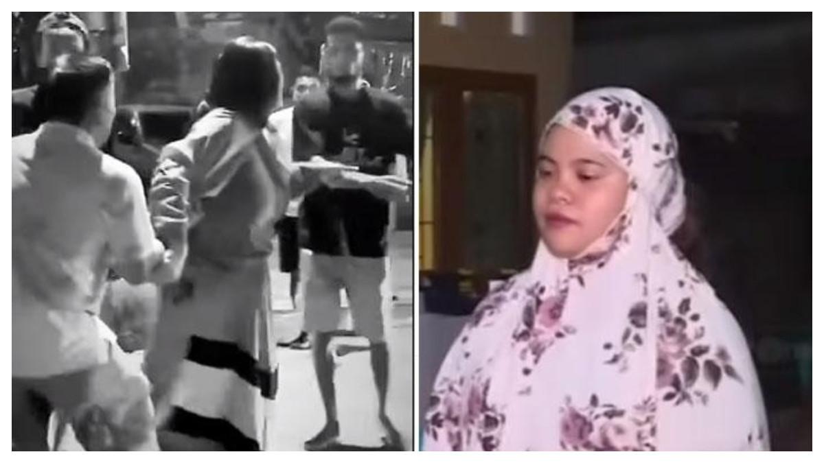 OKNUM TNI TUSUK PRIA: Tangkapan layar momen Anisa (kanan) membongkar fakta terkait hubungan antara sang ayah yang tewas ditusuk oknum TNI dengan istri pelaku. Bukan selingkuhan, anak korban mengungkap fakta sebenarnya.