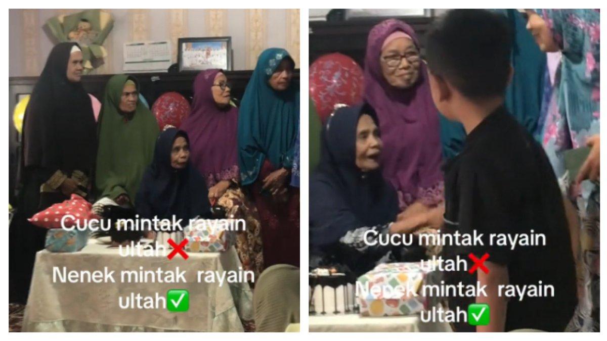 Nenek 80 Tahun Minta Dirayain Ulang Tahun Bak Anak-anak, Tamu Undangannya jadi Sorotan