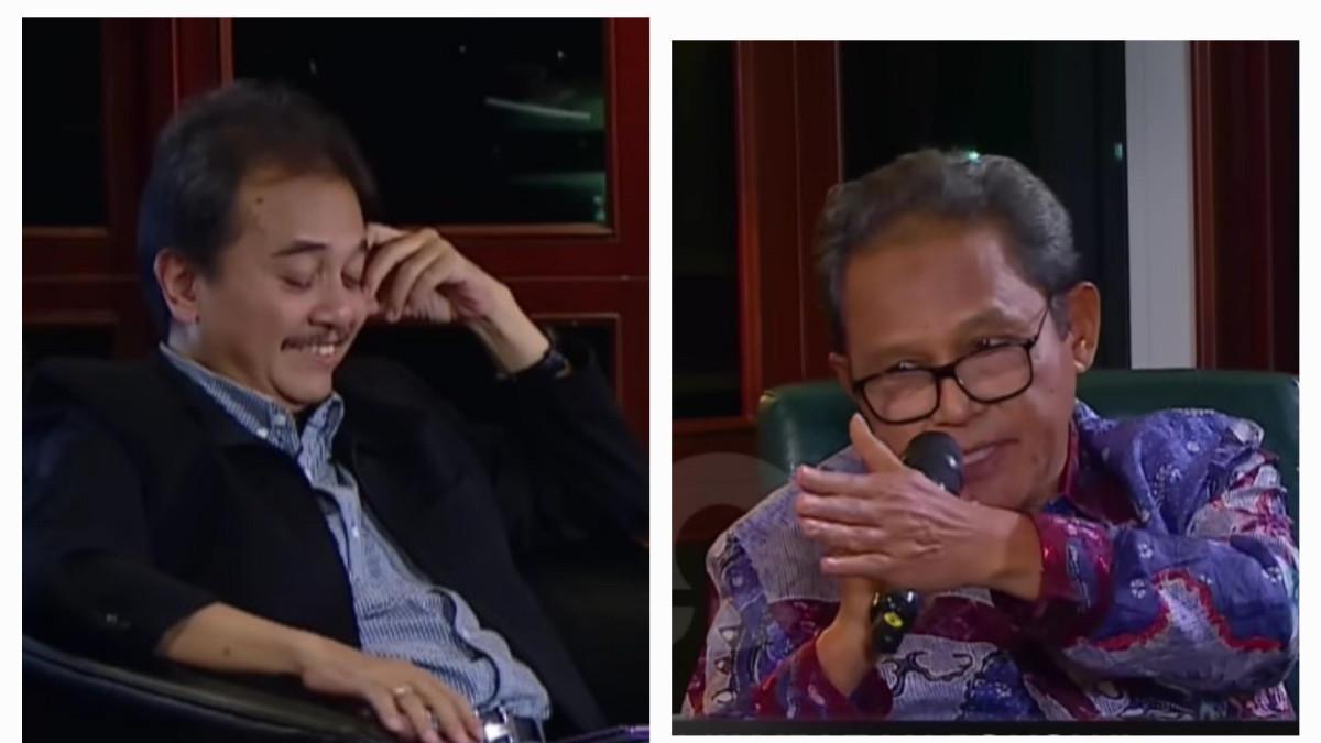 ROY SURYO VS PENASIHAT KAPOLRI - Bicaranya sering dipotong Roy Suryo, Irjen Aryanto Sutadi, penasihat Kapolri murka: 'Jangan sok-sokan!' Karni Ilyas pun melerai: Cukup!