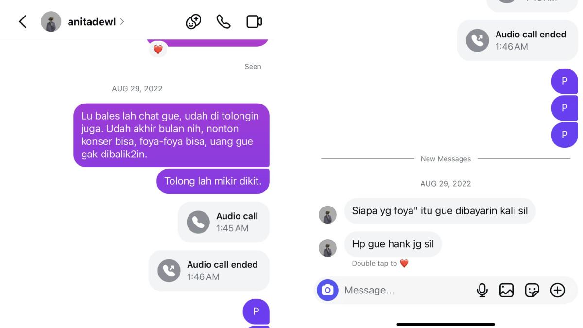 DRAMA TUMBLER HILANG - Teman lama bongkar utang Anita Dewi yang belum dibayar sejak 2021, Anita mengganti nomor dan memblokir media sosial sehingga utang tak bisa ditagih.