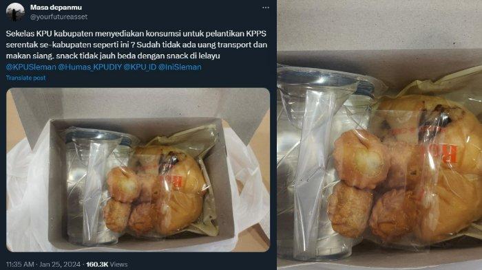 'Gak Layak!' Geram Ketua KPU Sleman, Konsumsi Pelantikan KPPS Mirip Snack Lelayu: Gak Memanusiakan!