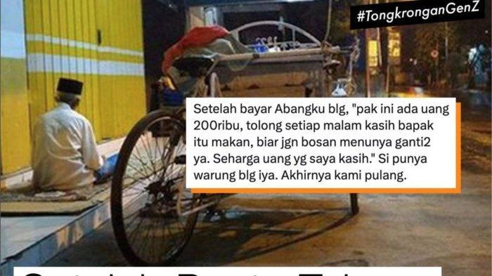 Beri Makan Gratis ke Tukang Becak, Pria Syok Rezekinya bak Tak Putus: Doa si Bapak Nembus ke Langit
