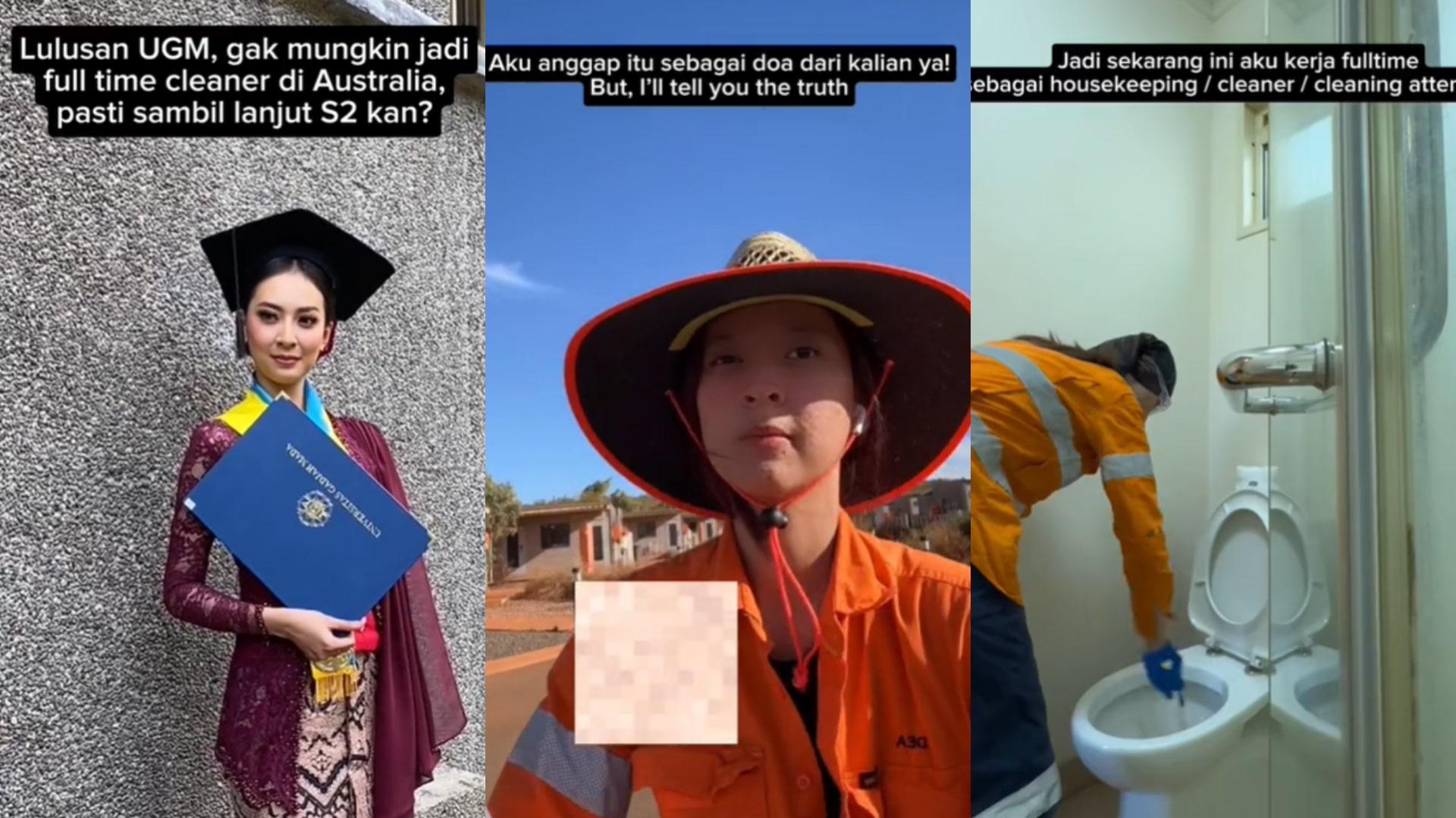 Kisah Dea, Lulusan Cumlaude UGM yang Kini Kerja Jadi Tukang Bersih-bersih Full Time di Australia