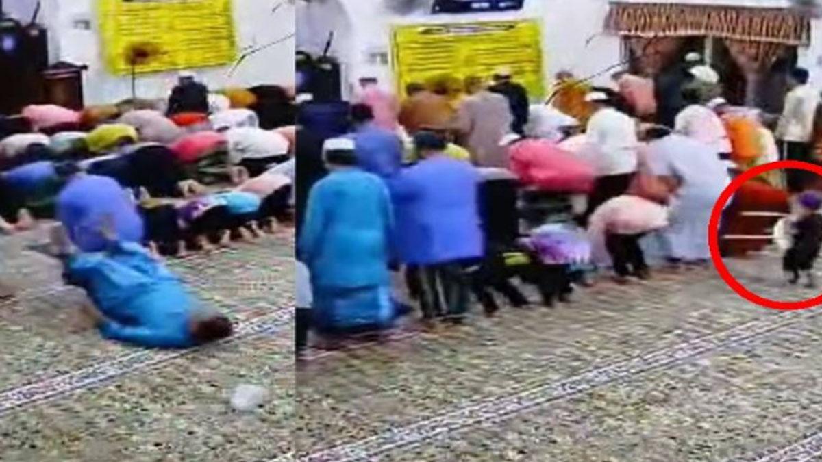 Nasib! Pakai Bantuan Kursi saat Tarawih, Lansia Jatuh Telentang Gegara Kursi Diambil Anak Kecil