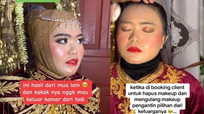 Riasan MUA Pilihan Keluarga Bikin Nangis, Pengantin Minta Tolong MUA Lain, Hasilnya Kayak Beda Orang