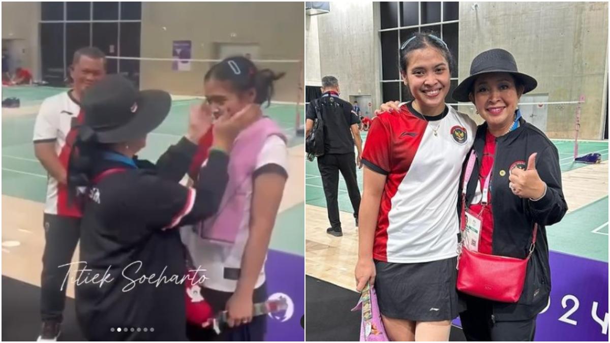5 Potret Titiek Soeharto Bangga Gregoria Mariska yang Raih Medali di Olimpiade Paris, Sampai Nangis