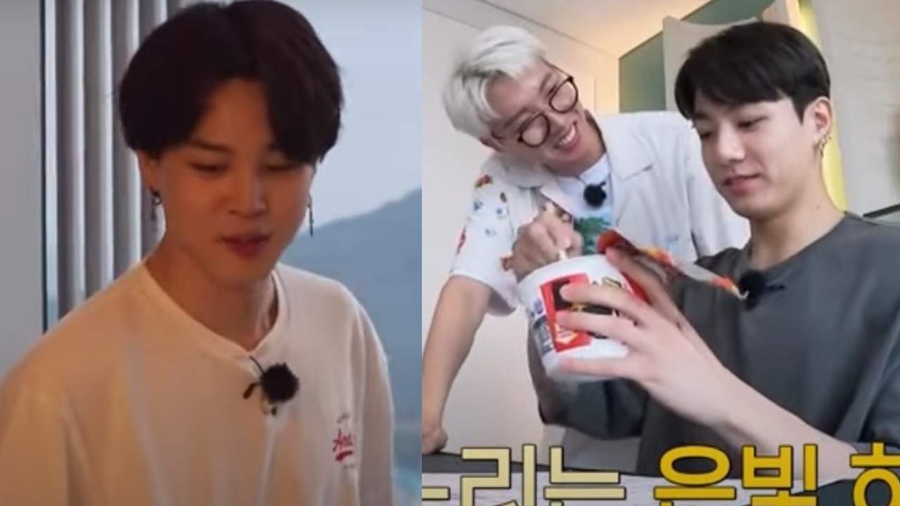 BEDA Gaya 7 Member BTS Nikmati Staycation, Jungkook Lahap Makan, Jimin Lakukan Pose Aneh di Kamar