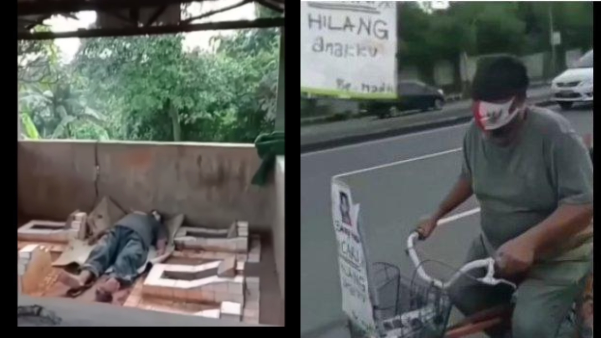 Viral Kisah Pak Madil Naik Sepeda Keliling Cari Anaknya Sudah 3 Tahun Hilang, Tidur di Kuburan