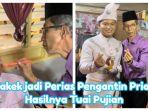 Kakek Ini jadi Perias Pengantin Pria, Perlengkapan Make Up Komplit, Sangat Detail, Hasil Menakjubkan