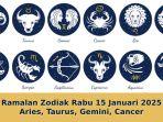 Ramalan Zodiak Aries, Taurus, Gemini, Cancer Besok Rabu 15 Januari 2025: Aries Hoki Gede!