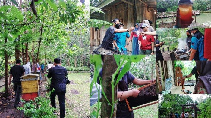 Suasana edukasi lebah dan madu di Suhita Bee Farm, Kota Bandar Lampung. 