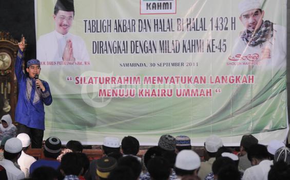Tabligh Akbar di Medan Diguyur Hujan