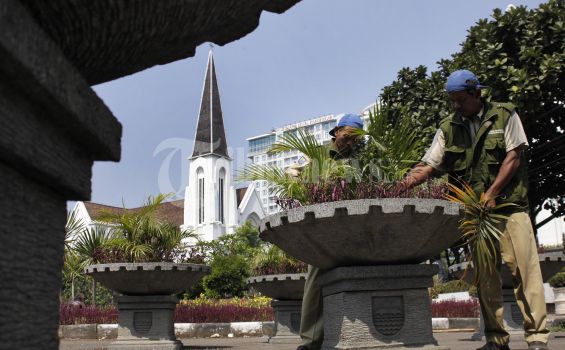 Reklame Balon Ilegal Marak di Taman Kota Bandung