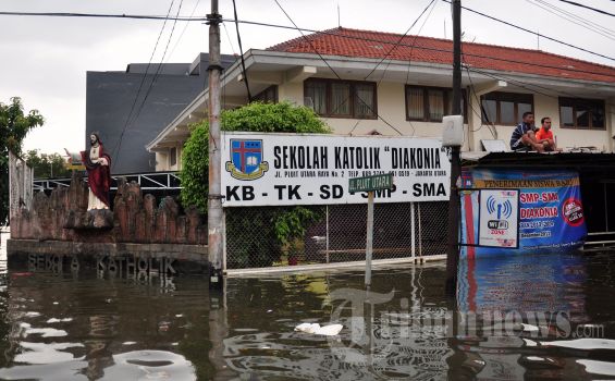 251 Sekolah Terendam Selama Banjir Terjang Jakarta