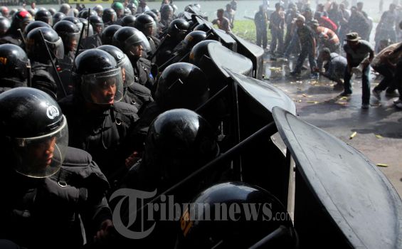 Ratusan Personel Gabungan Apel Pengamanan Pilgub Jateng