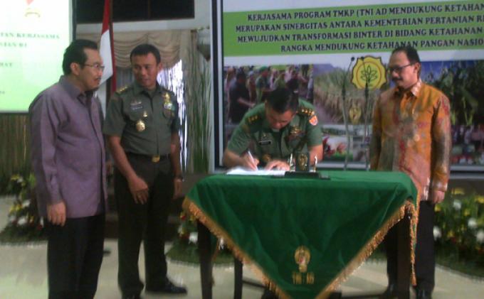 Gandeng Kementan, KSAD Optimistis Indonesia Bisa Swasembada Pangan