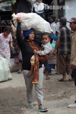 16.361 Korban Sinabung Masih Hidup di Pengungsian