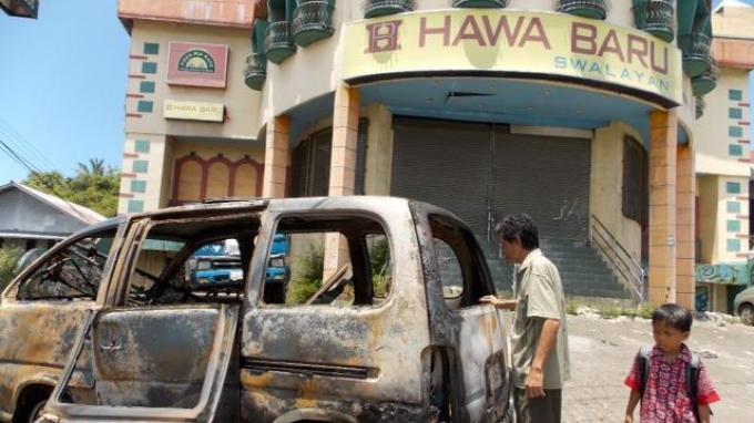 Tubuh Rahmat Terbakar saat Kendarai Mobilnya