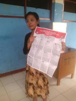 Warga Tanah Tinggi Antusias Coblos Ulang di TPS 58