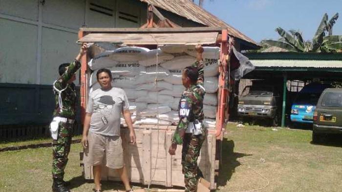 TNI Gagalkan Penyelundupan 170 Karung Gula dari Malaysia