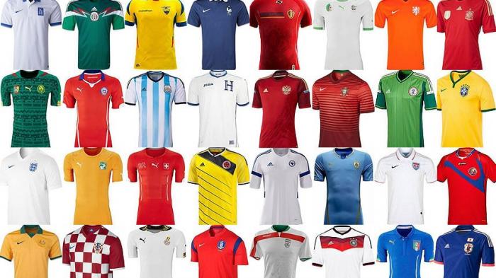 Inilah 5 Jersey Piala Dunia Sepanjang Sejarah
