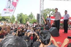 Jokowi Berpesan ke Warga Madiun Agar Tidak Ragu Coblos Nomor 2