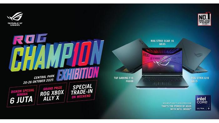 ASUS Indonesia menggelar ROG CHAMP10N exhibition eksklusif di Central Park Mall