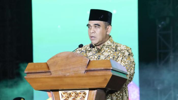Ketua MPR RI, Ahmad Muzani membuka pelaksanaan World Muslim Scoud Jamboree 2025 di Bumi Perkemahan Cibubur, Jakarta Timur, Selasa (9/9/2025) malam.