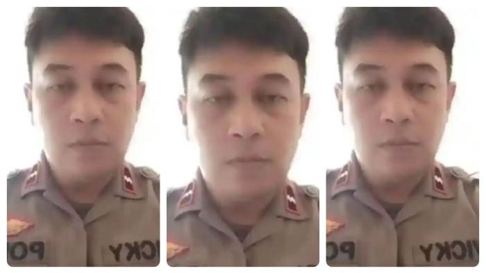 POLISI DIMUTASI - Aipda Vicky Aristo Katiandagho yang sebelumnya bertugas di Polda Sulawesi Utara lalu dimutasi karena ungkap kasus korupsi. Kini berhenti jadi polisi pilih jualan kopi
