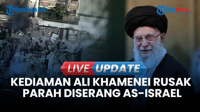 RATA TANAH - Foto lokasi Pemimpin Tertinggi Iran, Ali Khamenei berada di Teheran, Iran saat dibom jet Israel, Sabtu (28/2/2026). Tampak lokasi yang tadinya terdiri dari beberapa rata tanah setelah serangan hari Sabtu.
