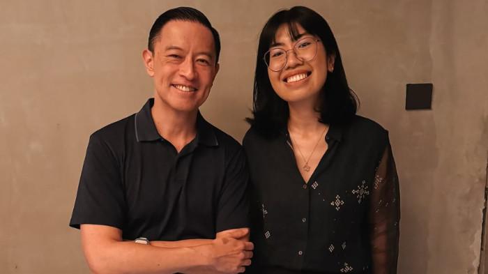 FOTO BARENG TOM LEMBONG - Andhyta F Utami berfoto bareng Tom Lembong. Foto ini diunggah pada 8 Agustus 2025.