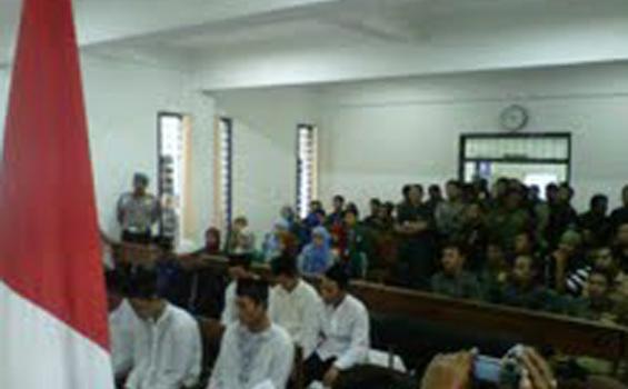 Puluhan Banser Bantul Ikuti Sidang Penganiayaan