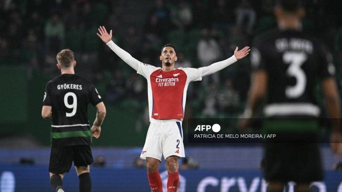 Tidak Kalah dalam 13 Bulan, Sporting CP Digilas Arsenal 5-1, The Gunners Favorit di Liga Champions