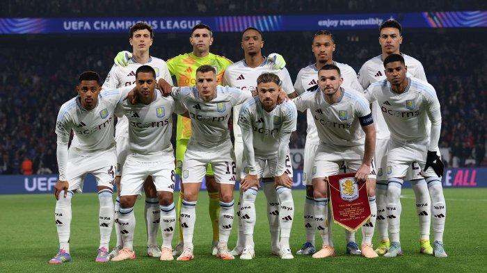 11 PERTAMA - Starting XI pemain Aston Villa ketika menghadapi Paris saint-Germain (PSG) pada leg pertama perempat final Liga Champions 2024/2025 di Stadion Parc des Princes, Kamis (10/4/2025). (Website Aston Villa - 10/4/2025)