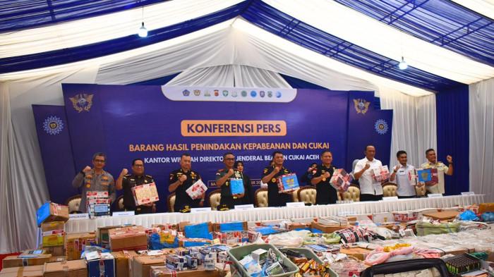 Bea Cukai Gelar 22.064 Penindakan dengan Nilai Barang Mencapai Rp6,8 Triliun