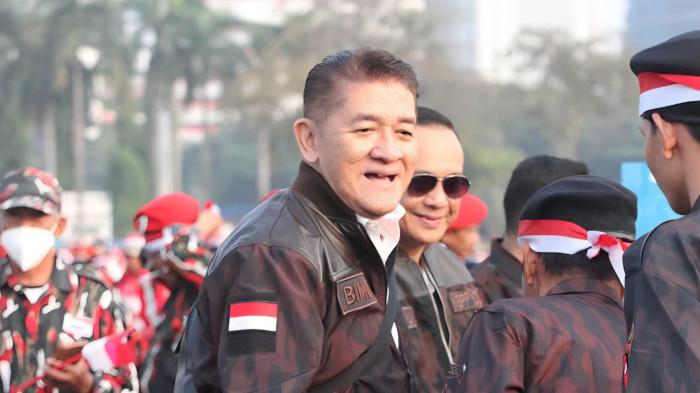 AKSI DEMONSTRASI - Ketua Umum Keluarga Besar Putra Putri (KBPP) Polri periode 2026–2031, AH Bimo Suryono.