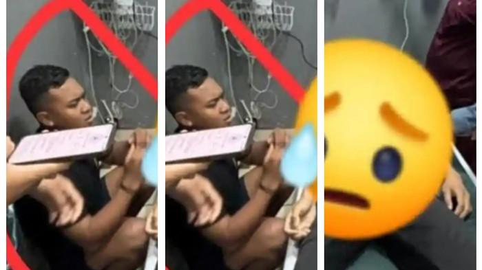Beredar foto yang memperlihatkan Bripda Pirman, tersangka penganiayaan Bripda Dirja Pratama (DP) menemani korban saat masih dirawat di rumah sakit.