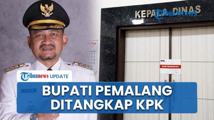 OTT DI PEMALANG - Bupati Pemalang Anom Widiyantoro terjaring Operasi Tangkap Tangan (OTT) oleh KPK terkait dugaan jual beli jabatan.