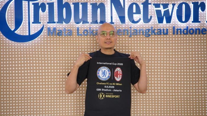 DATANGKAN DUA KLUB EROPA - CEO Nine Sport Inc, Arief Putra Wicaksono hadir di Kantor Tribunnews. Dia mengungkapkan persiapan pertandingan Chelsea vs AC Milan yang akan tersaji di SUGBK pada 8 Agustus mendatang, Kantor Tribunnews, Palmerah, Jakarta, Selasa (26/5/2026).