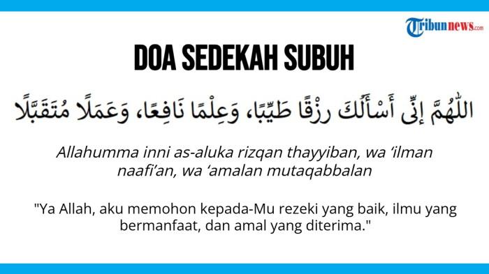 Doa Sedekah Subuh, Rahasia Rezeki Lancar dan Berlipat Ganda