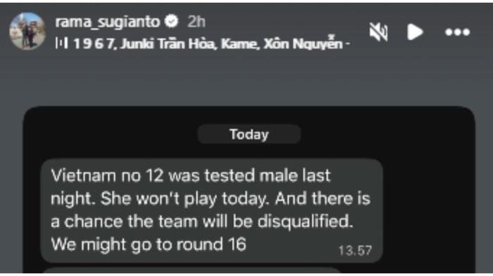 Pemain Vietnam, Dang Thi Hong, dinyatakan sebagai pria dalam sebuah tes yang dilakukan dalam turnamen Piala Dunia Voli U21 2025 di Jawa Pos Arena, Surabaya, Jawa Timur. Dang Thi Hong tak bermain saat Vietnam menghadapi Puerto Rico di matchday terakhir Grup A, Selasa (12/8/2025).