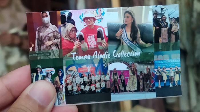 ALODIE ECOPRINT WONOGIRI - Foto Pemilik Alodie Ecoprint, Dewi Catur Rahayu saat bersama dengan Sandiaga Uno saat masih menjabat Menteri Pariwisata dan Ekonomi Kreatif.