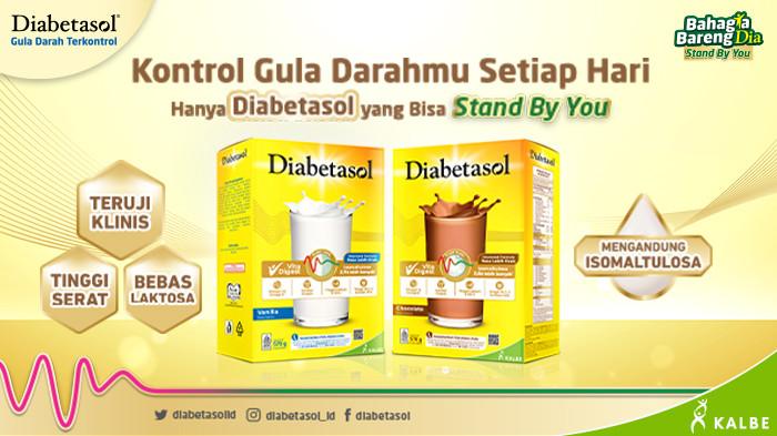 Diabetasol salah satu nutrisi harian yang dapat dikonsumsi untuk kontrol gula darah