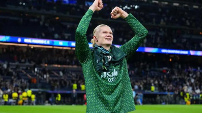 ERLING HAALAND - Penyerang Manchester City, Erling Haaland, setelah selesai bertanding melawan Real Madrid dalam gelaran Liga Champions Matchday 6 menang 1-2 di Santiago Bernabeu, Madrid, Spanyol, pada 11 Desember 2025. (Foto: Laman Resmi UEFA)