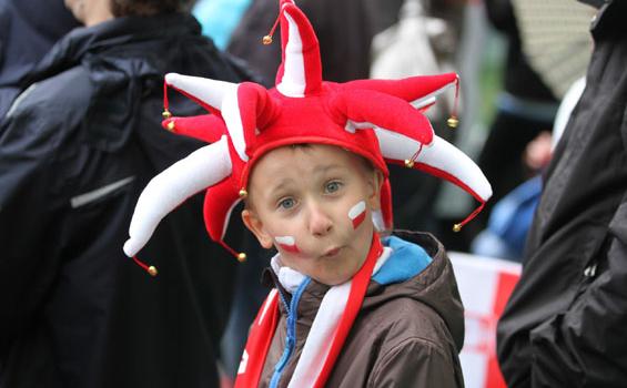 Fans Cilik Ikut Dukung Polandia