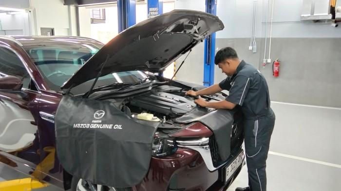 Fasilitas bengkel di Mazda PIK 2