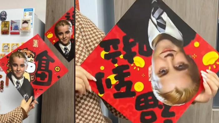 IMLEK DRACO MALFOY - Fenomena pemasangan atribut Draco Malfoy dalam perayaan Imlek 2026 di China