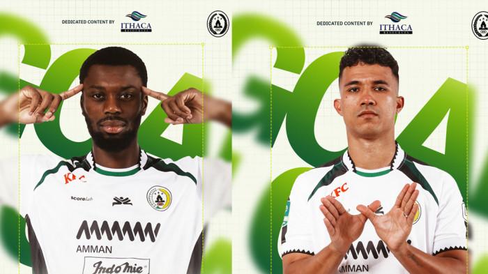 Pemain PSS Sleman, Frederic Injay dan Gustavo Tocantins kompak mencetak brace saat melawan PSIS Semarang pada pekan 6 Liga 2 di Stadion Jatidiri, Semarang, Minggu (19/10/2025) malam. PSS Sleman menang telak dengan skor 4-0 atas PSIS