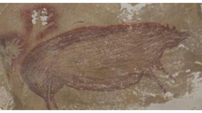 Gambar 1.18 Lukisan Tertua yang Ditemukan di Indonesia