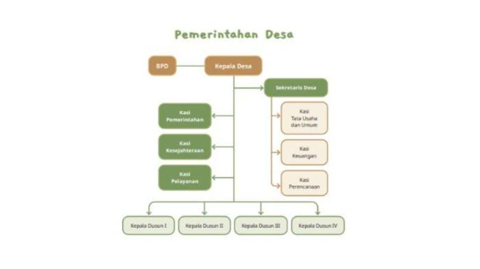 Gambar 1.8 Bagan Struktur Organisasi Pemerintahan Desa